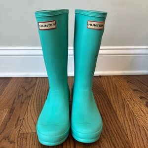 Hunter Turquoise Rain Boots